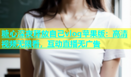 糖心深夜释放自己vlog苹果版：高清视频无限看，互动直播无广告