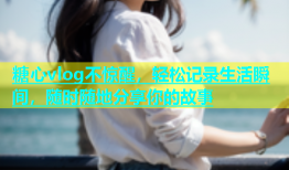 糖心vlog不惊醒，轻松记录生活瞬间，随时随地分享你的故事