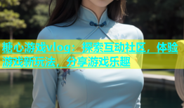 糖心游戏vlog：探索互动社区，体验游戏新玩法，分享游戏乐趣