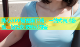 糖心APP短视频下载：一站式高清影视，轻松获取精彩内容