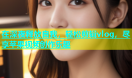 在深夜释放自我，轻松剪辑vlog，尽享苹果视频创作乐趣
