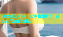 探索糖心Vlog：分享生活瞬间，结交志同道合的朋友