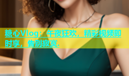 糖心Vlog：午夜狂欢，精彩视频即时享，告别寂寞.