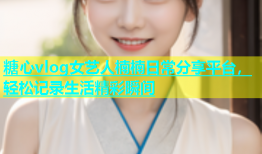 糖心vlog女艺人楠楠日常分享平台，轻松记录生活精彩瞬间