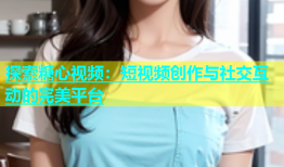 探索糖心视频：短视频创作与社交互动的完美平台