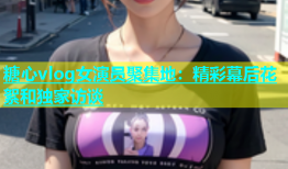 糖心vlog女演员聚集地：精彩幕后花絮和独家访谈