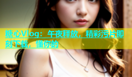 糖心Vlog：午夜释放，精彩污片即刻下载，懂你的