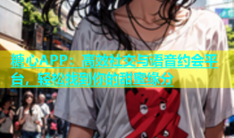 糖心APP：高效社交与语音约会平台，轻松找到你的甜蜜缘分