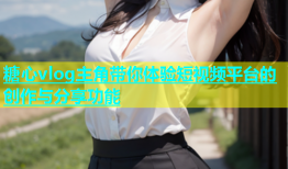 糖心vlog主角带你体验短视频平台的创作与分享功能
