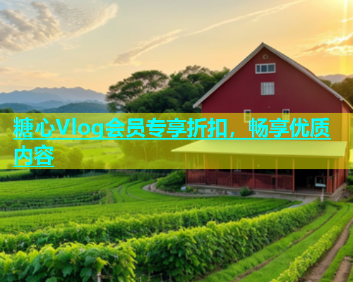 糖心Vlog会员专享折扣，畅享优质内容