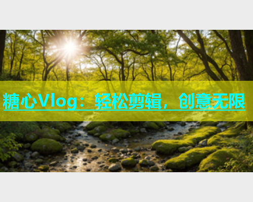 糖心Vlog:轻松剪辑,创意无限 糖心Vlog:轻松剪辑,创意无限