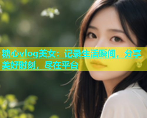 糖心vlog美女：记录生活瞬间，分享美好时刻，尽在平台