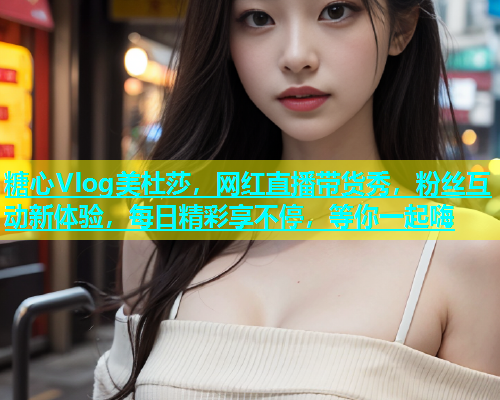 糖心Vlog美杜莎，网红直播带货秀，粉丝互动新体验，每日精彩享不停，等你一起嗨