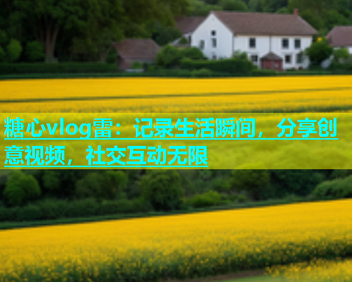 糖心vlog雷：记录生活瞬间，分享创意视频，社交互动无限