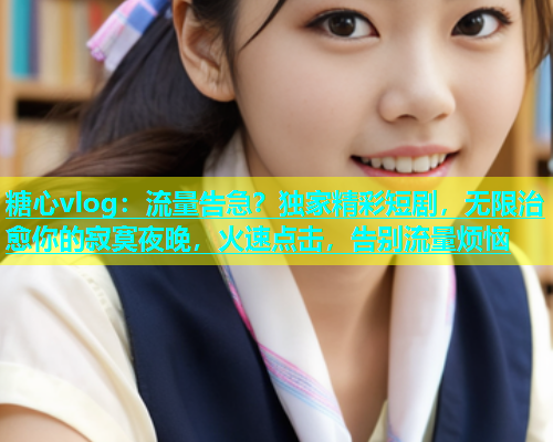 糖心vlog：流量告急？独家精彩短剧，无限治愈你的寂寞夜晚，火速点击，告别流量烦恼